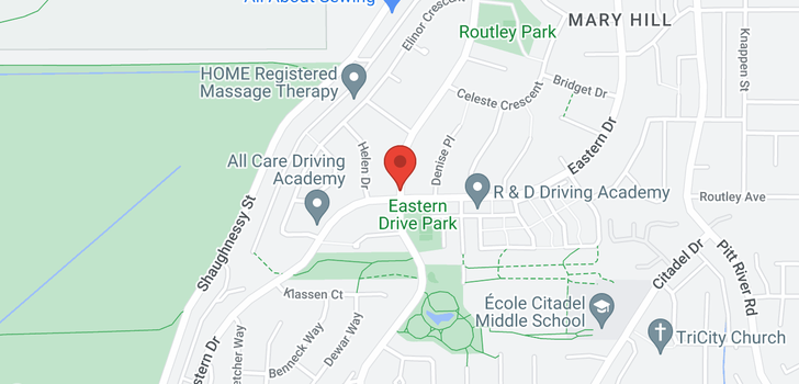 map of 1326 EASTERN DRIVE